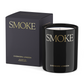 Black 'Smoke' candle with packaging by Evermore London on a white background