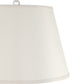 White lampshade on a white background