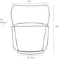 Line drawing of a cylindrical object with dimensions labeled