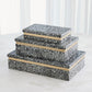 Arthur Terrazzo Box Black and White