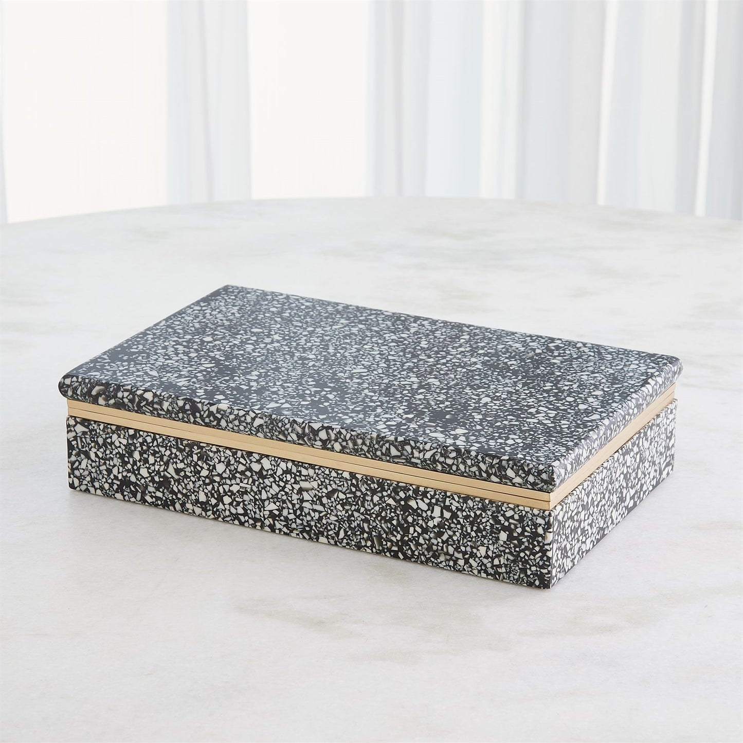 Arthur Terrazzo Box Black and White