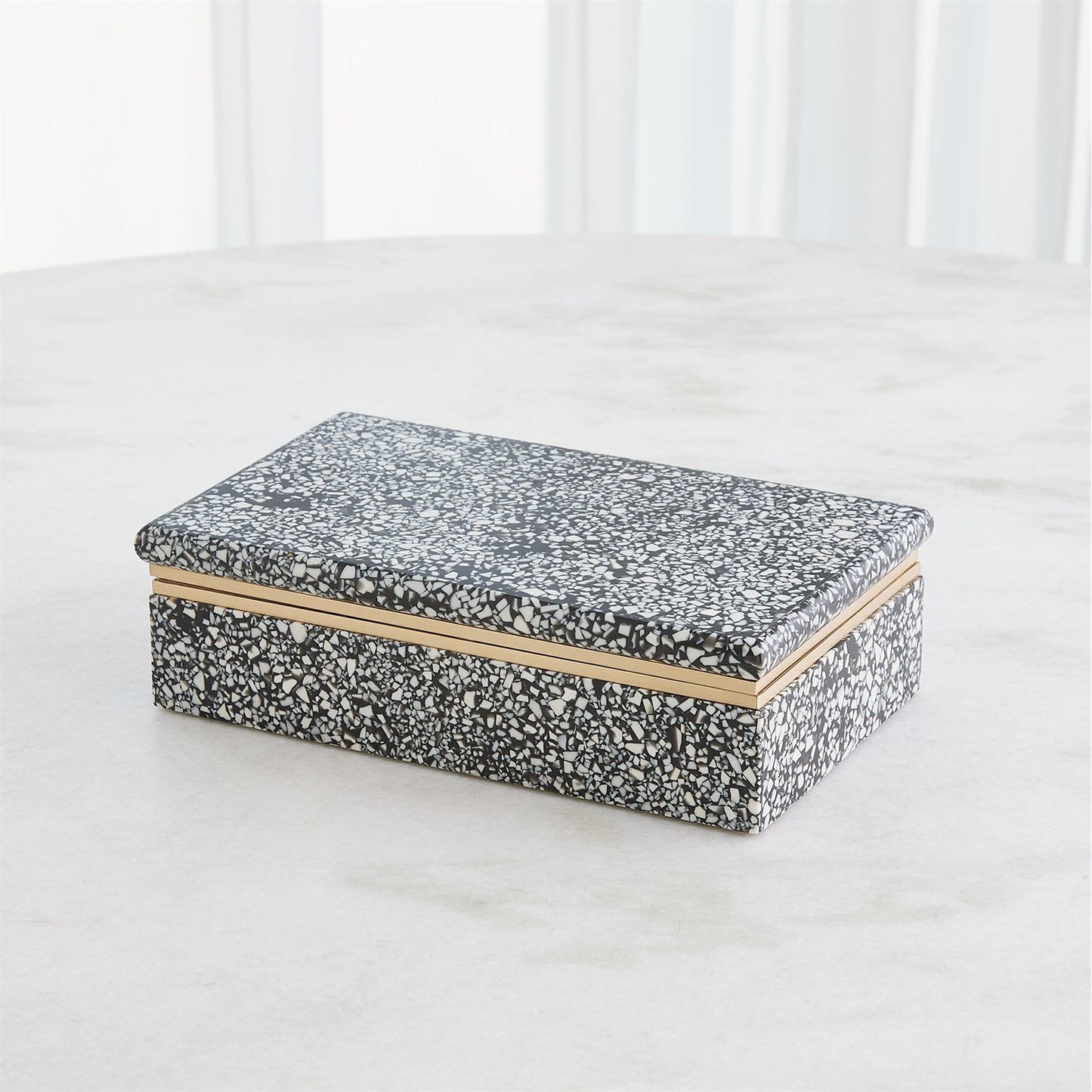 Arthur Terrazzo Box Black and White