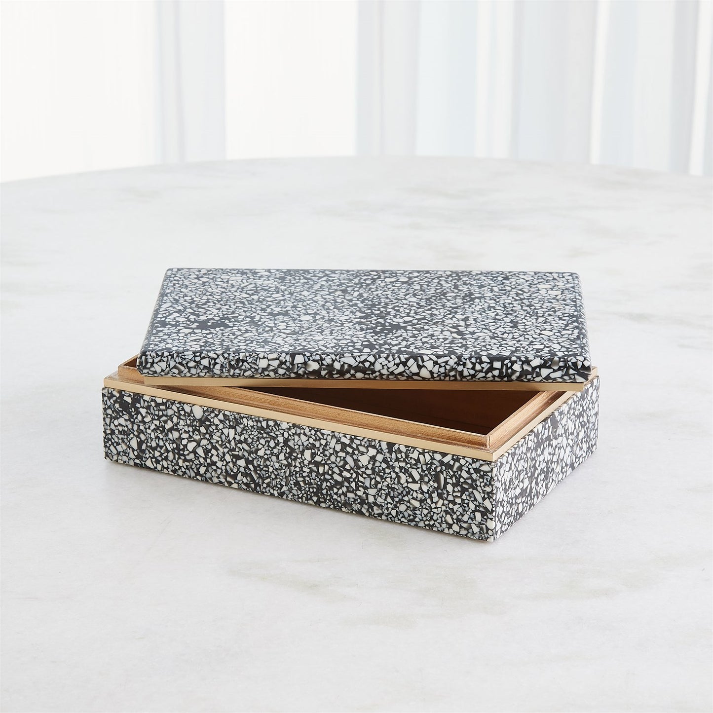 Arthur Terrazzo Box Black and White