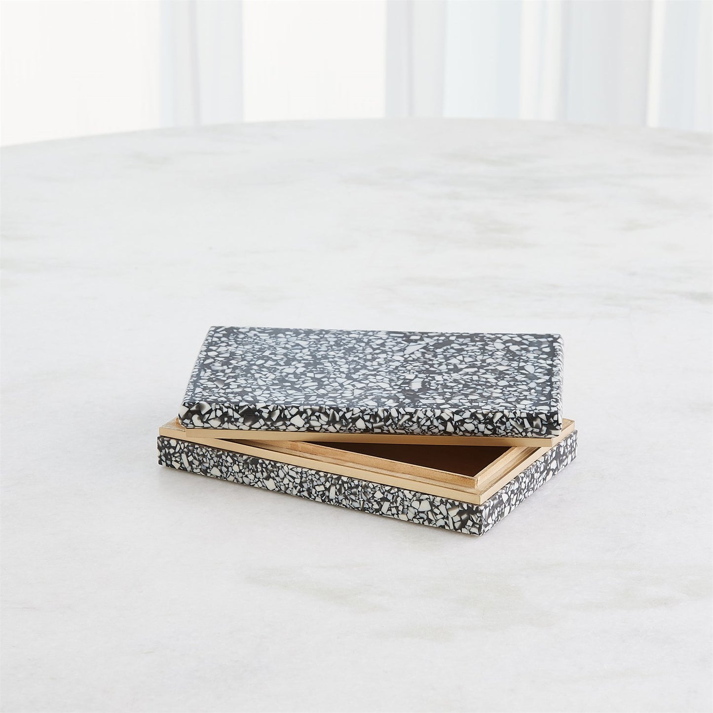 Arthur Terrazzo Box Black and White
