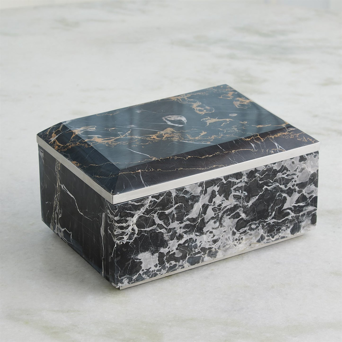 Bradley Golden Portoro Marble Box
