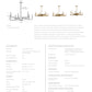 Griff Chandelier Antique Brass