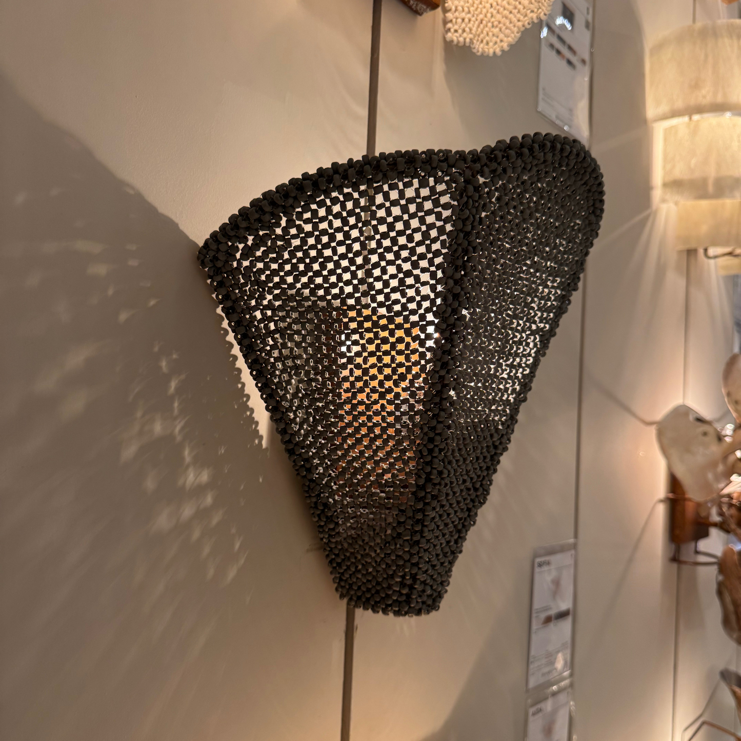 Sofia Sconce Steel Gray and Gold