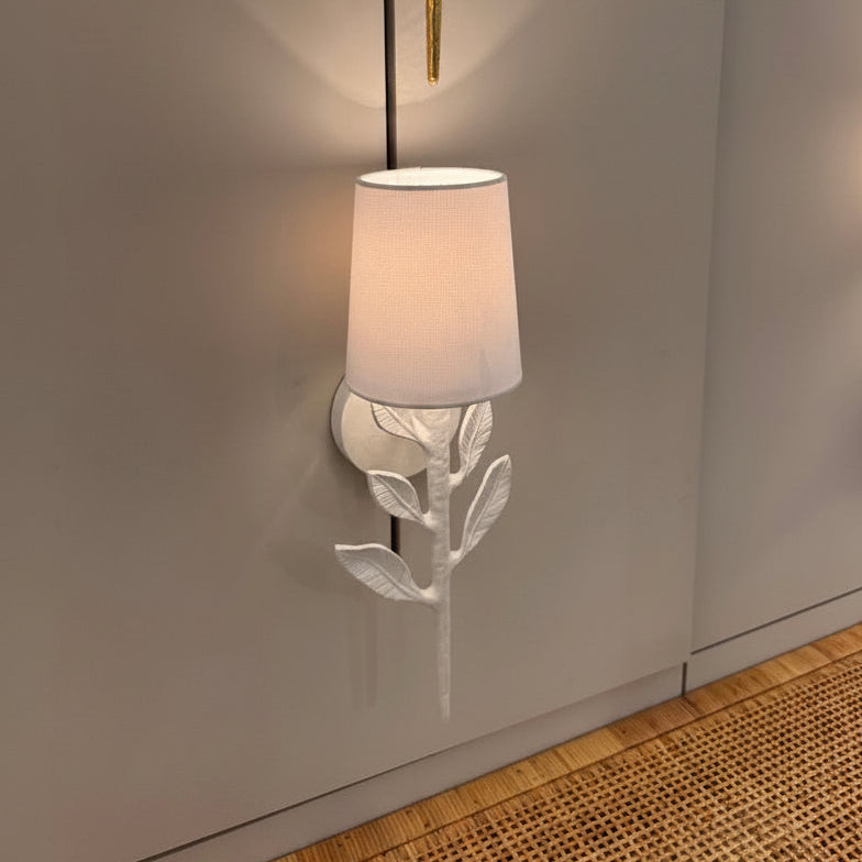 Emmeline Sconce Matte White Aluminum