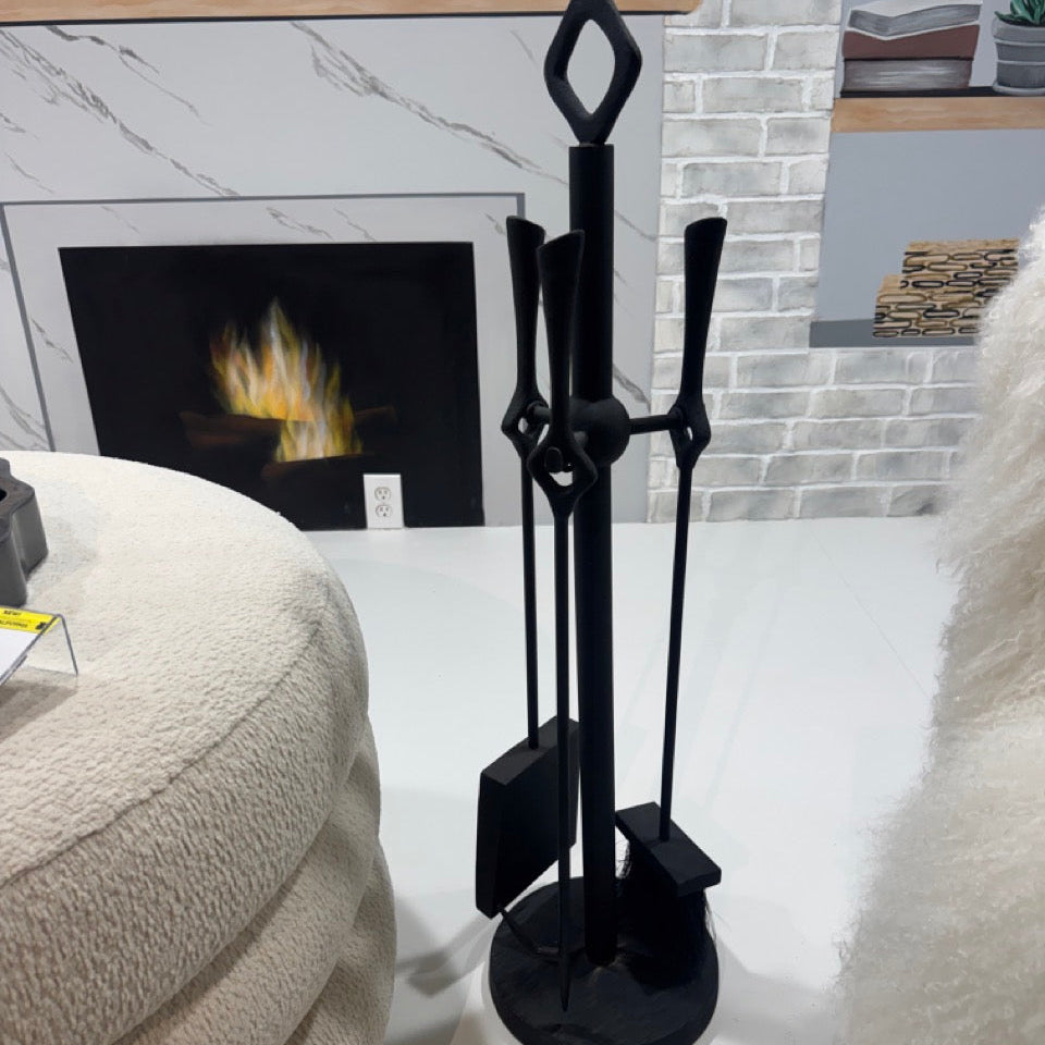 Webster Fireplace Tools Black Iron