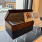 Windsor Card Box Dark Honey Burl