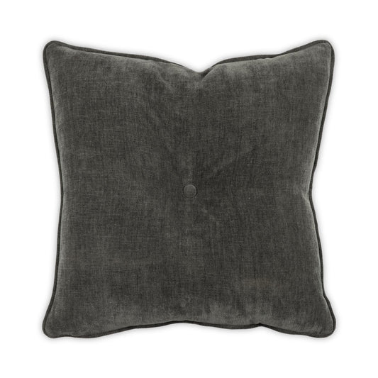 Buttoned Bobbie Pillow Graphite