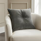 Buttoned Bobbie Pillow Graphite