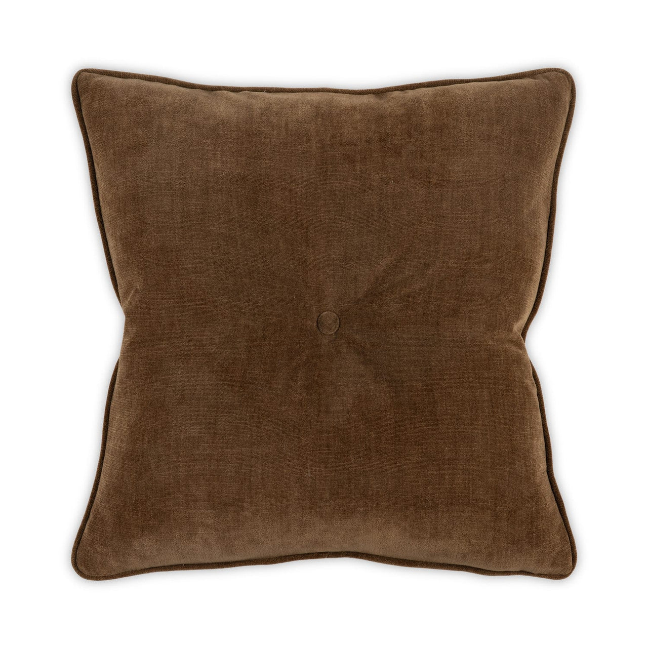 Brown pillow on a white background