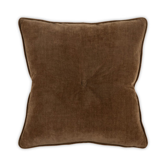 Brown pillow on a white background