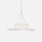 Bruna Chandelier White Gesso