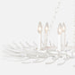 Bruna Chandelier White Gesso