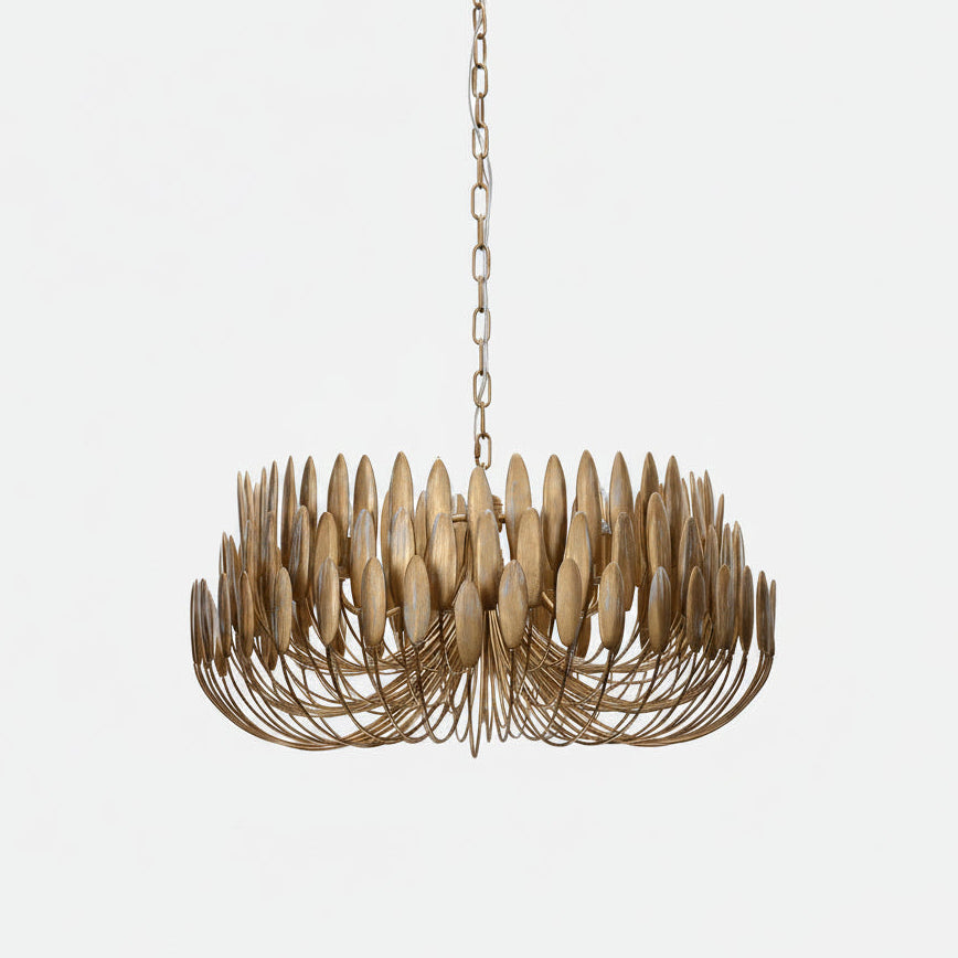 Decorative chandelier with a unique design on a white background