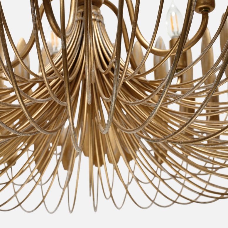 Milano Chandelier Brushed Gold