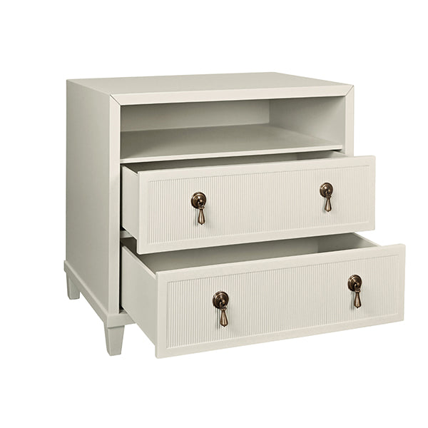 Corine Two Drawer Antique White