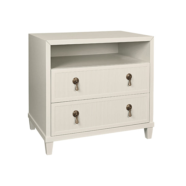 Corine Two Drawer Antique White