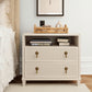 Corine Two Drawer Antique White