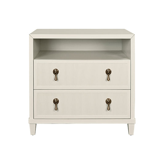 Corine Two Drawer Antique White