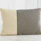 Striped Beaded Lumbar Pillow