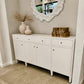 Conrad 4 Door Buffet Pristine Faux Raffia