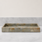 Gorman Tray Gray Faux Marble Horn