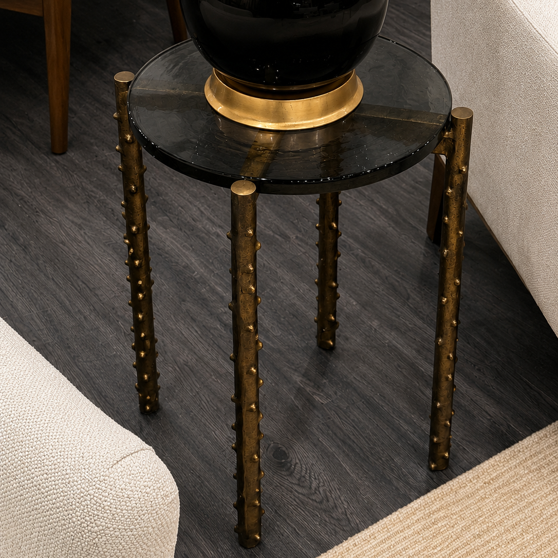 Callum Accent Table Antique Brass