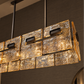 amber glass chandelier