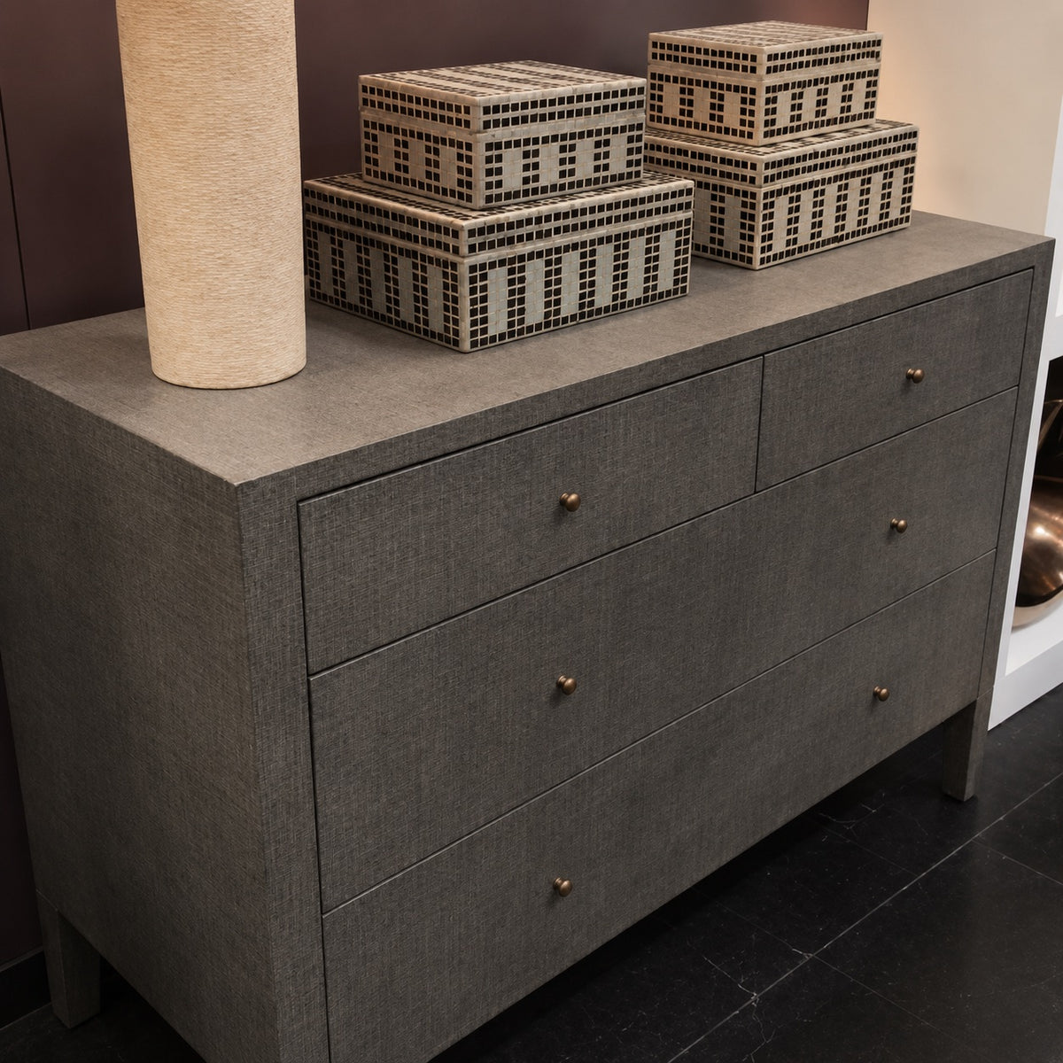 Conrad 48" Dresser Seal Faux Raffia
