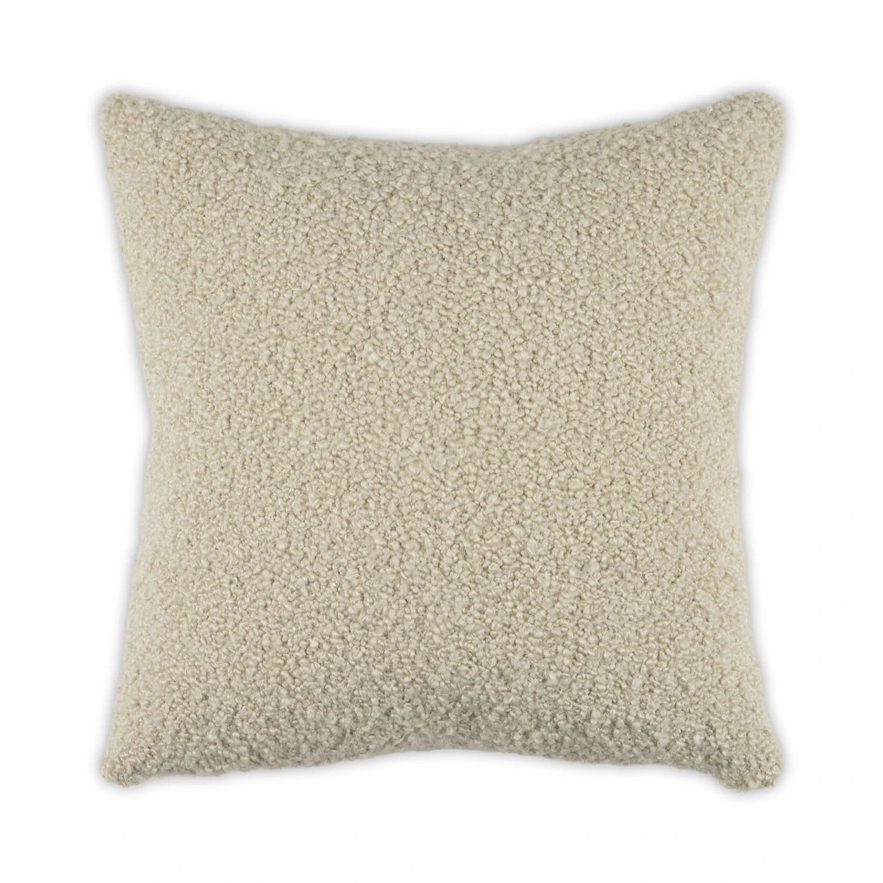 white textured pillow on a white background