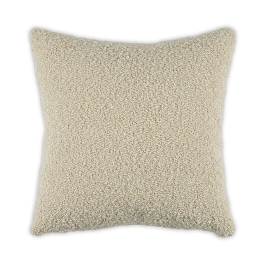 white textured pillow on a white background
