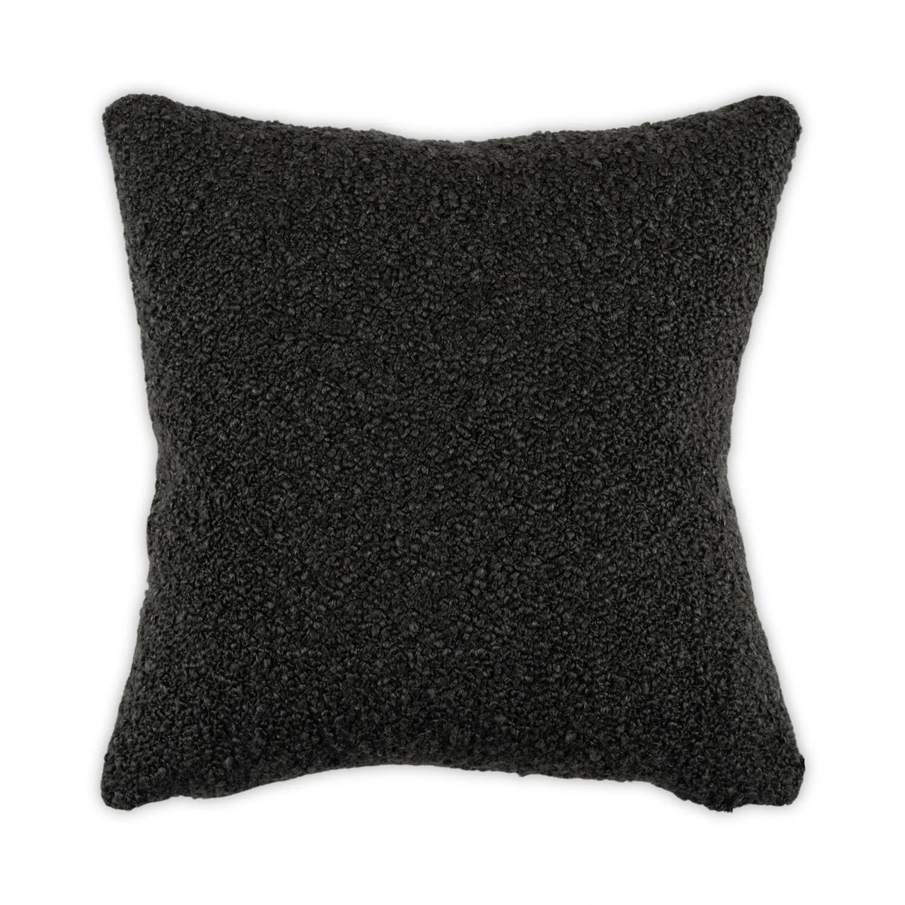 Ebony textured pillow on a white background