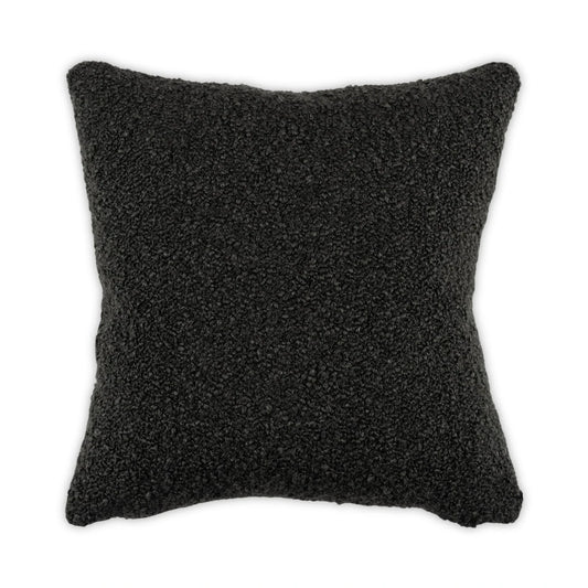 Ebony textured pillow on a white background