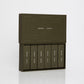 Set of six green boxes with 'Maison Etto' branding on a white background