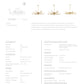 Griff Chandelier Antique Brass