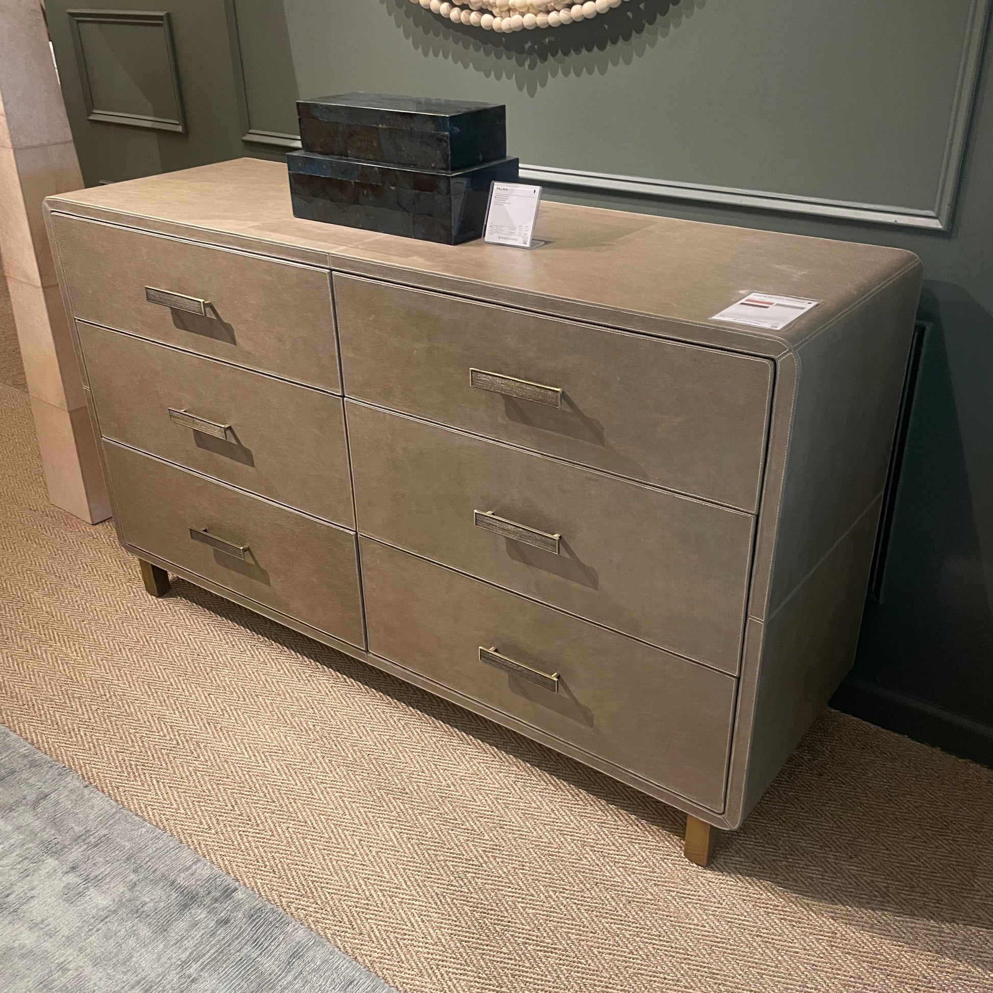 Made Goods Dante 60" Dresser - Storm Full-Grain Leather Made Goods Dante 60" Dresser - Storm Full-Grain Leather