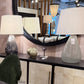 Tiber Lamp Clear Seedy Glass