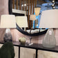 Tiber Table Lamp Seedy and Smoke Luster Ombre Glass