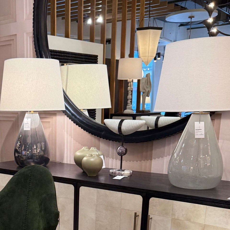 Tiber Table Lamp Seedy and Smoke Luster Ombre Glass