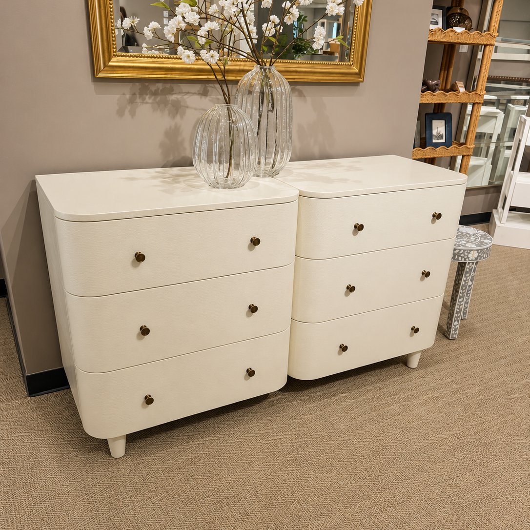 Olivia 6 Drawer Dresser Pristine Faux Raffia