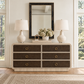 Wyatt 6-Drawer Sailcloth Sheen styled in a edroom