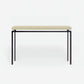Benjamin Console Flat Black with Ivory Faux Shagreen
