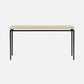 Benjamin Console Flat Black with Ivory Faux Shagreen