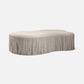 Hallie Coffee Table Light Gray Suede