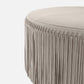 Hallie Coffee Table Light Gray Suede
