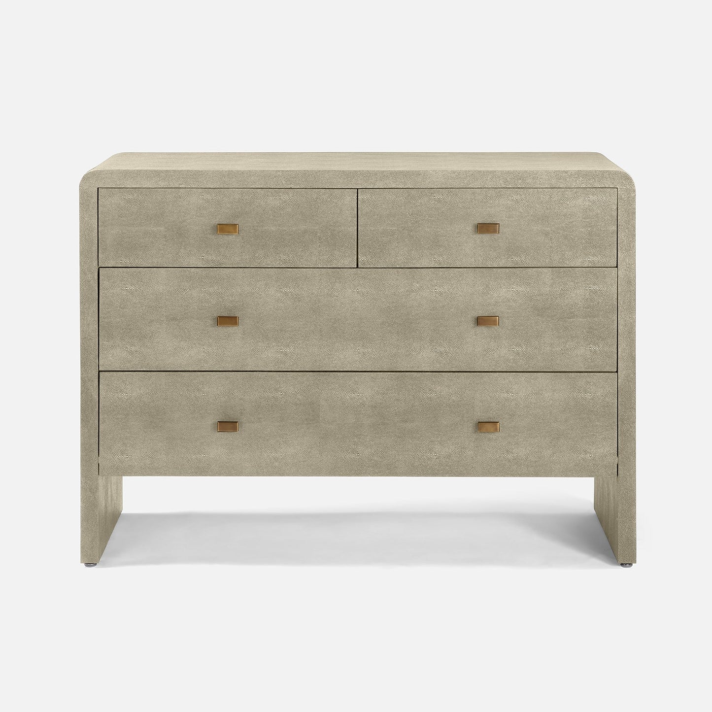 sand realistic faux shagreen 4 drawer dresser