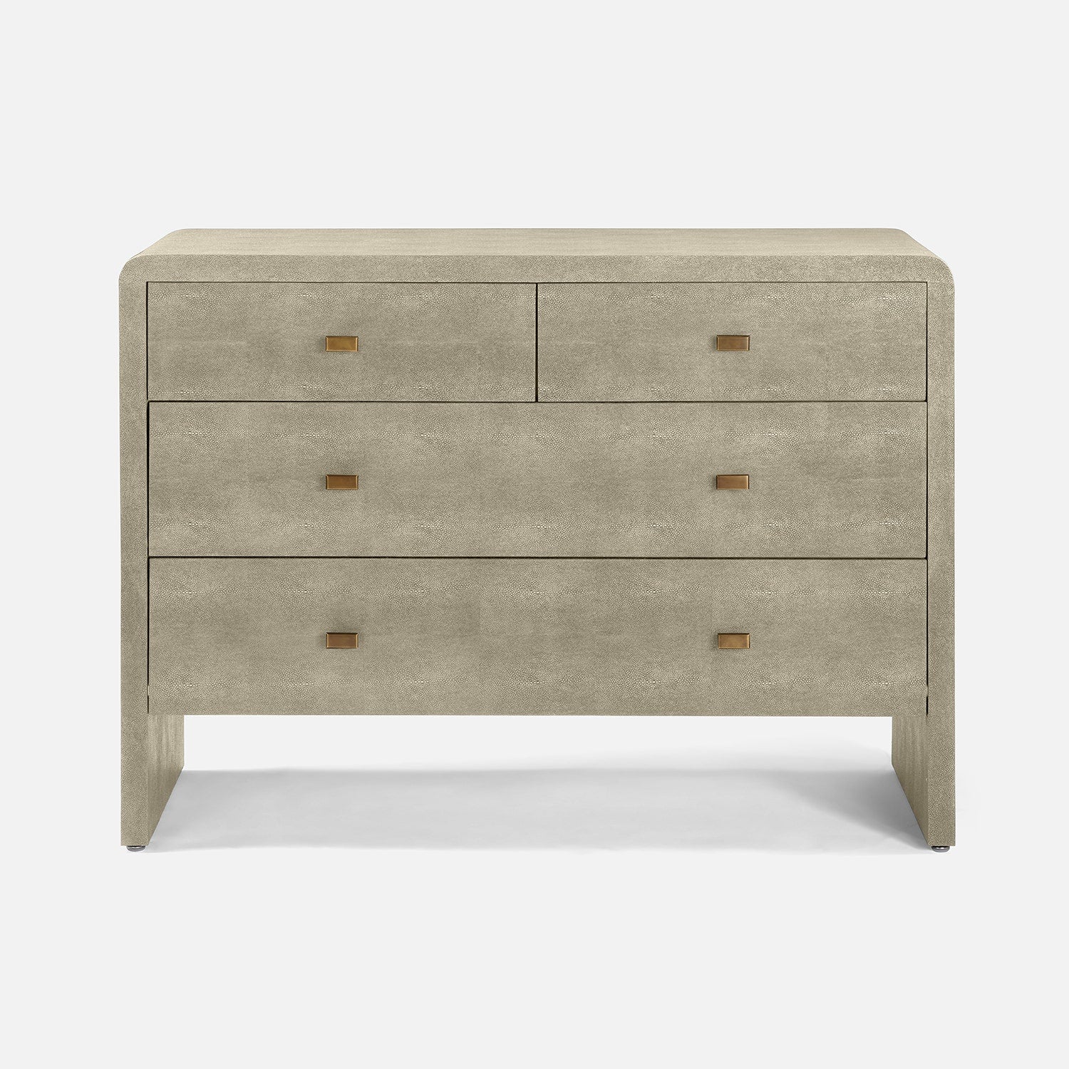 sand realistic faux shagreen 4 drawer dresser